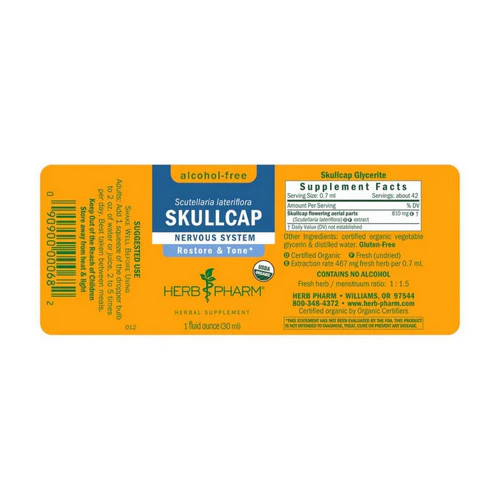 Herb Pharm, Skullcap Glycerite, 1 Oz - Image 2