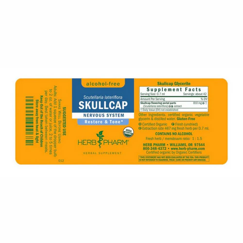 Herb Pharm, Skullcap Glycerite, 4 Oz - Image 2
