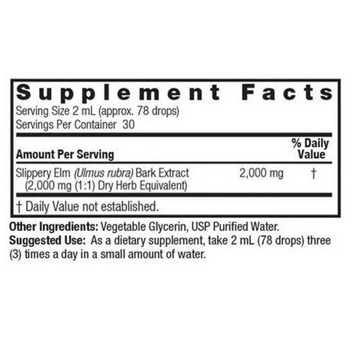 Nature's Answer, Slippery Elm Extract Alcohol-Free, 1 Oz - Image 2