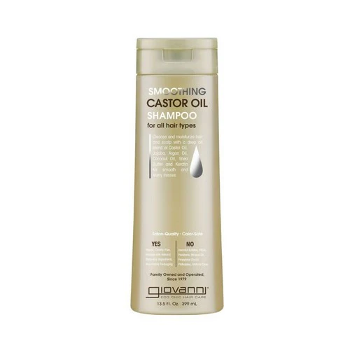 Giovanni Cosmetics, Smoothing Castor Oil Shampoo, 13.5 Oz