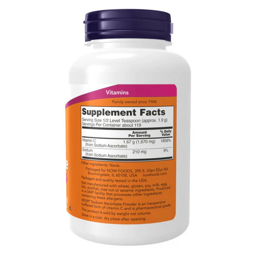 Now Foods, Sodium Ascorbate Powder, 8 OZ - Image 3