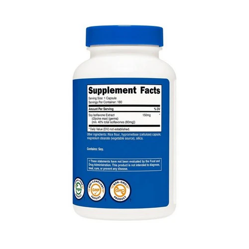 Nutricost, Soy Isoflavones Capsules, 150 Mg, 180 Count - Image 2