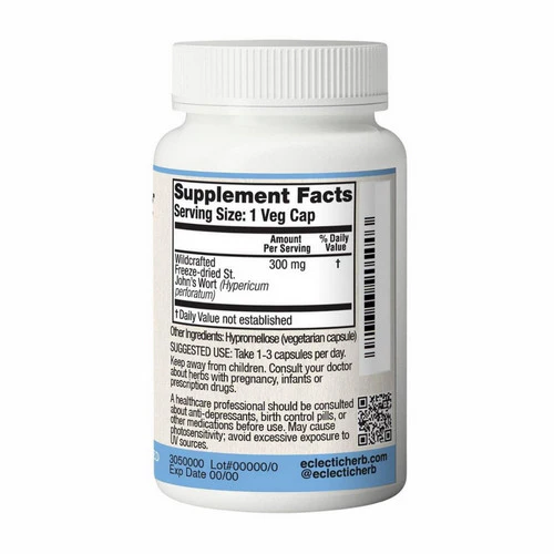 Eclectic Herb, St. John's Wort, 300 Mg, 120 Caps - Image 3