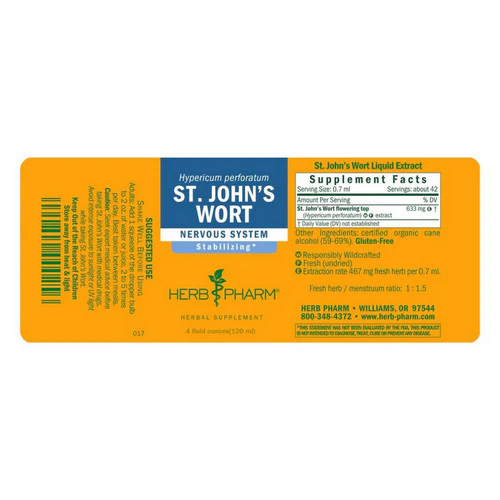 Herb Pharm, ST. JOHN'S WORT Extract, 4 Oz - Image 2