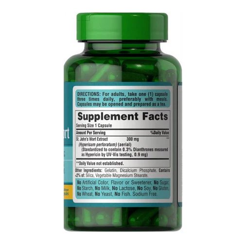 Puritan's Pride, St. John's Wort Standardized Extract, 300 mg, 200 Capsules - Image 2