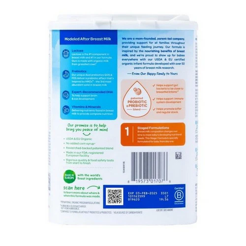 Happy Baby Food, Stage 1 Infant Formula, 22.9 Oz (Case Of 6) - Image 2