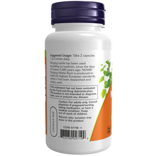Now Foods, Stinging  Nettle Root Extract, 250 mg, 90 Veg Caps - Image 3