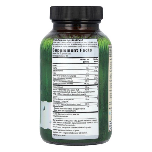 Irwin Naturals, Stored-Fat Belly Burner plus Calorie Burn GP, 40 Liquid Softgels - Image 2
