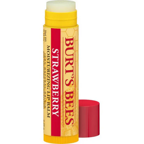 Burts Bees, Strawberry Lip Balm, 0.15 Oz - Image 2