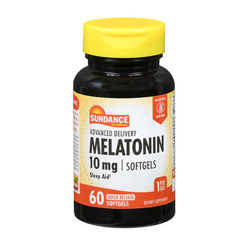Sundance, Vitamins Advanced Delivery Melatonin Quick Release, 10 Mg, 60 Softgels