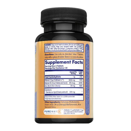 Zand, Super C+ Elderberry, 60 Count - Image 3