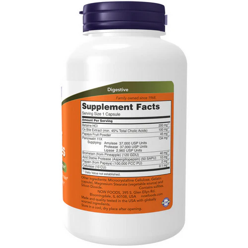 Now Foods, Super Enzymes, 180 Caps - Image 2