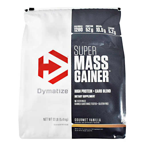 Dymatize, Super Mass Gainer, Vanilla 12 lbs
