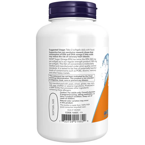 Now Foods, Super Omega EPA, 120 Softgels - Image 3
