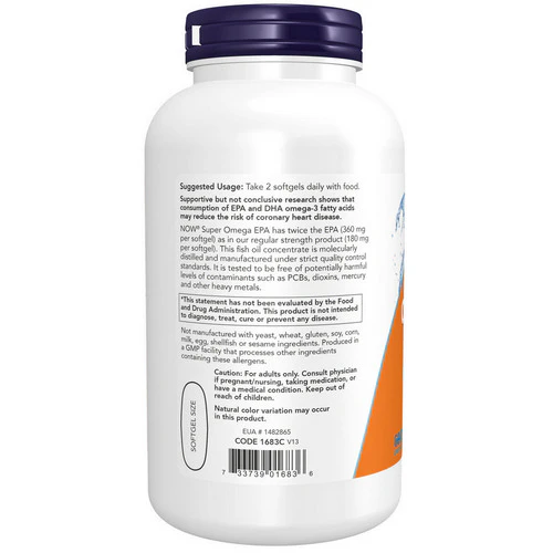 Now Foods, Super Omega EPA, 240 Softgels - Image 3