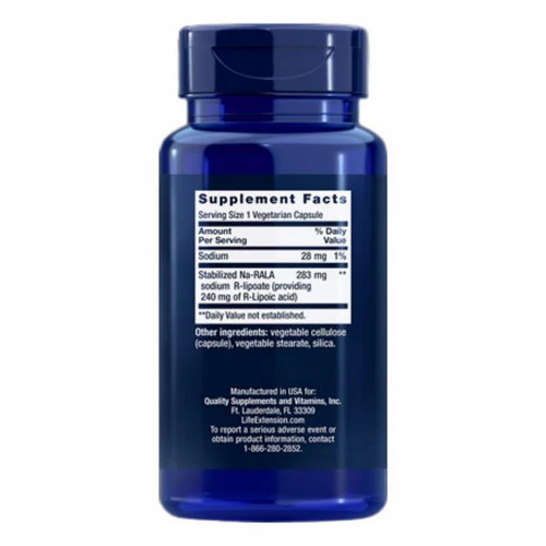 Life Extension, Super R-Lipoic Acid, 240 mg, 60 vcaps - Image 2
