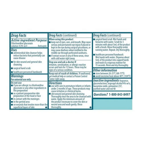 Hibiclens, Surgical Scrub Hibiclens  4 oz. Bottle 4% Strength CHG (Chlorhexidine Gluconate), 4 Oz - Image 2
