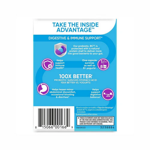 Digestive Advantage, Sustenex Daily Probiotic, 30 caps - Image 2