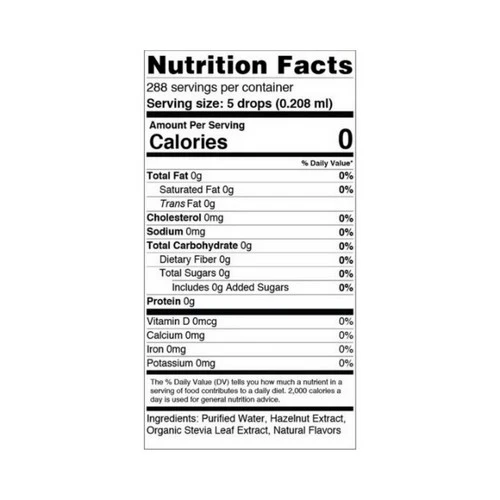 Sweetleaf Stevia, SweetLeaf Liquid Stevia, Hazelnut 2 oz - Image 2