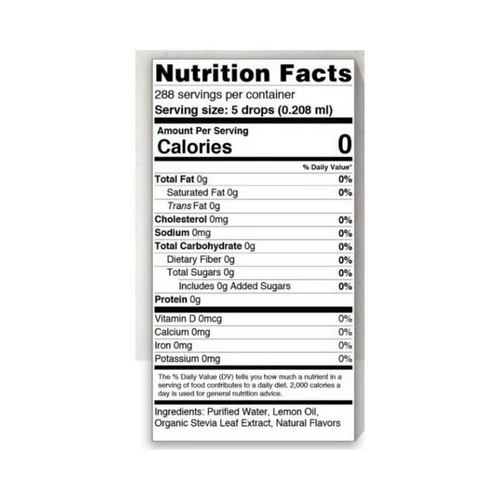 Sweetleaf Stevia, SweetLeaf Liquid Stevia Lemon, Lemon, 2 Oz - Image 2