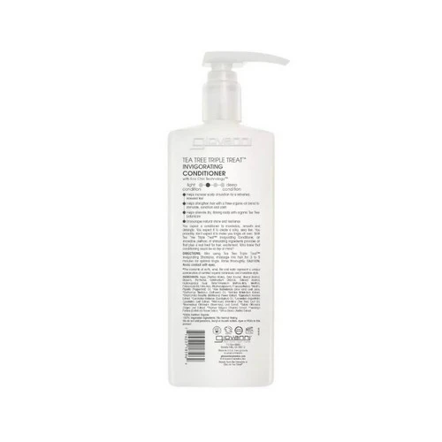 Giovanni Cosmetics, Tea Tree Triple Treat Invigorating Conditioner, 24 Fl Oz - Image 2