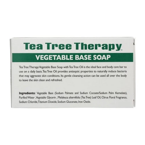 Tea Tree Therapy, Tea Tree Vegetable Base Soap, 3.5 Oz - Image 2