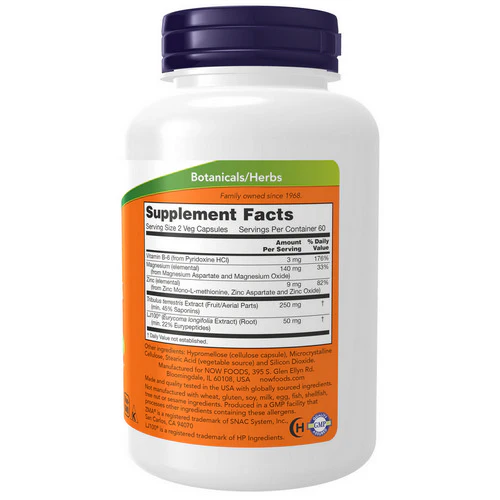 Now Foods, TestoJack 100, 120 Vcaps - Image 2