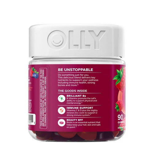 Olly, The Perfect Women's Multi, Blissful Berry 90 Gummies - Image 2