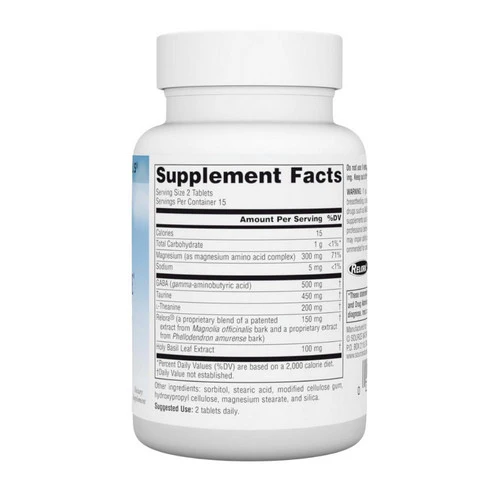 Source Naturals, Theanine Serene with Relora, 30 tabs - Image 2
