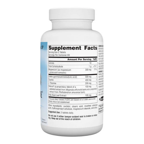 Source Naturals, Theanine Serine, W/relora 120 Tabs - Image 2