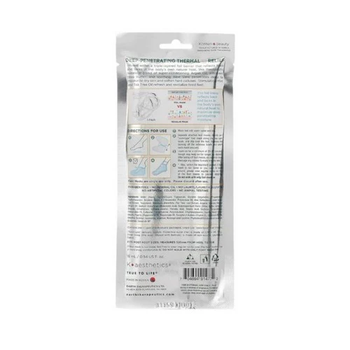 Earth Therapeutics, Thermal Moisturizing Foot Mask, 1 Pair - Image 2