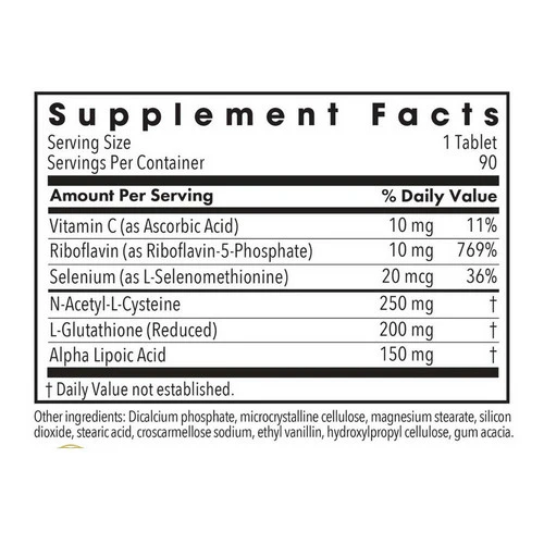 Nutricology/ Allergy Research Group, ThioDox Glutathione Complex, 90 Tabs - Image 2
