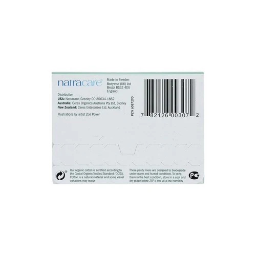 Natracare, Panty Liners Organic Cotton Cover, Tanga, 30 Count - Image 3