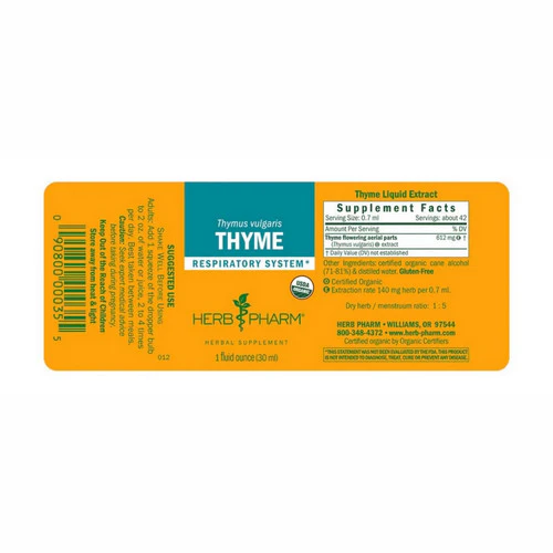 Herb Pharm, Thyme Extract, 1 Oz - Image 2