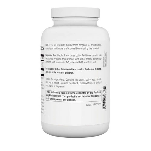 Source Naturals, TMG, 750 mg, 240 Tabs - Image 3