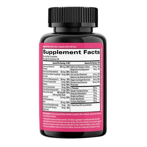 Hylands, Total Loving Care Women's Multi Plus PMS Rescue, 60 Vegan Capsules - Image 2