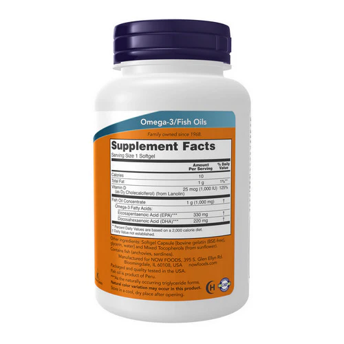 Now Foods, Tri 3D Omega, 90 sgels - Image 2