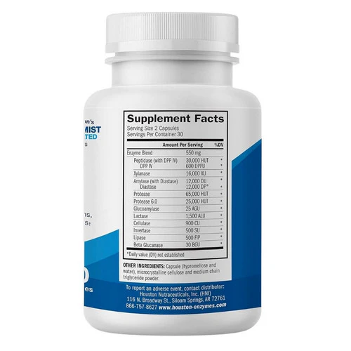 Houston Enzymes, Tri Enza, 60 Caps - Image 3