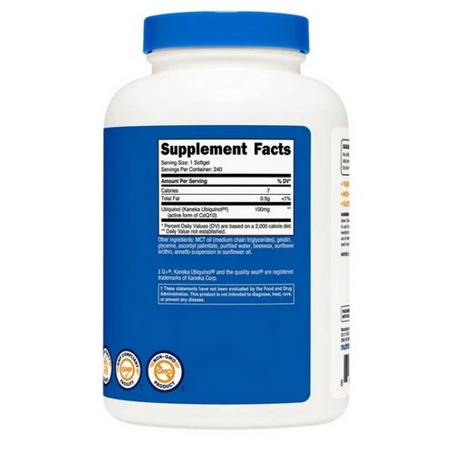 Nutricost, Ubiquinol Softgels, 100 Mg, 240 Count - Image 2