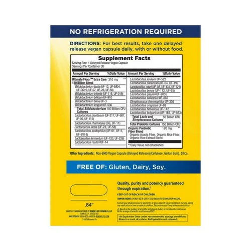 Renew Life, Extra Care 150 Billion 40 Strains Delayed Release, 30 Capsules - Image 2
