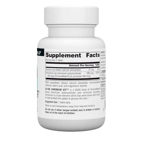 Source Naturals, Ultra Chromium GTF, 200 mcg, 120 Tabs - Image 2