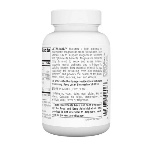 Source Naturals, Ultra-Mag, 60 Tabs - Image 3