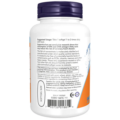 Now Foods, Ultra Omega -3, 90 Sgels - Image 3