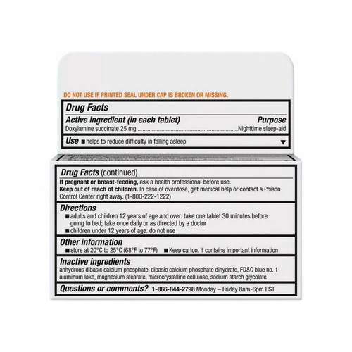 Unisom, Night Time Sleep Aid, 32 Tablets - Image 2