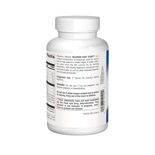 Planetary Herbals, Valerian Easy Sleep, 120 Tabs - Image 3