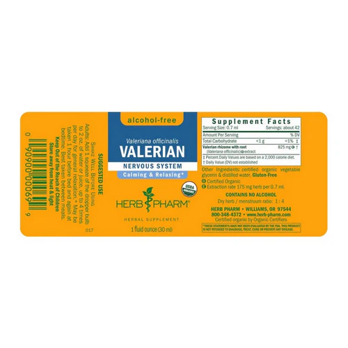 Herb Pharm, Valerian Glycerite, 1 oz - Image 2