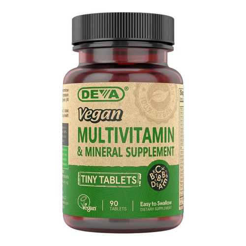 Deva Vegan Vitamins, Vegan Tiny Tab Multivitamin & Mineral, 90 Tabs