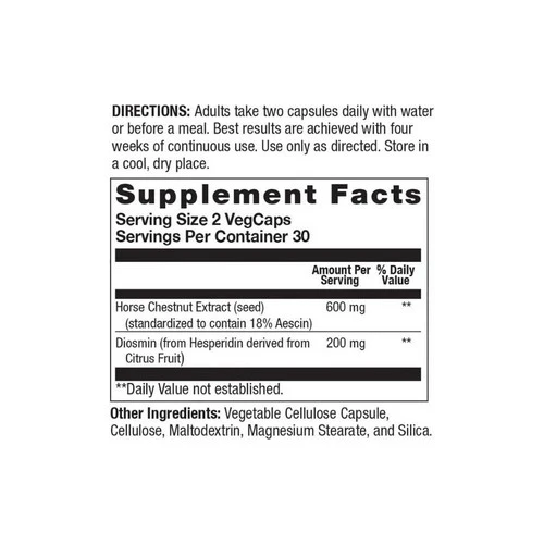 Body Gold, Venastat Capsules For Natural Leg Vein Health, 105 Caps - Image 2