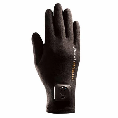 Brownmed, Vibration Therapy Glove Intellinetix Full Finger Medium Wrist Length Hand Specific Pair Cotton, 1 Pair