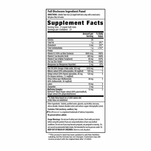 Irwin Naturals, Vision Sharp Multi-Nutrient Eye Health, 42 Softgels - Image 2